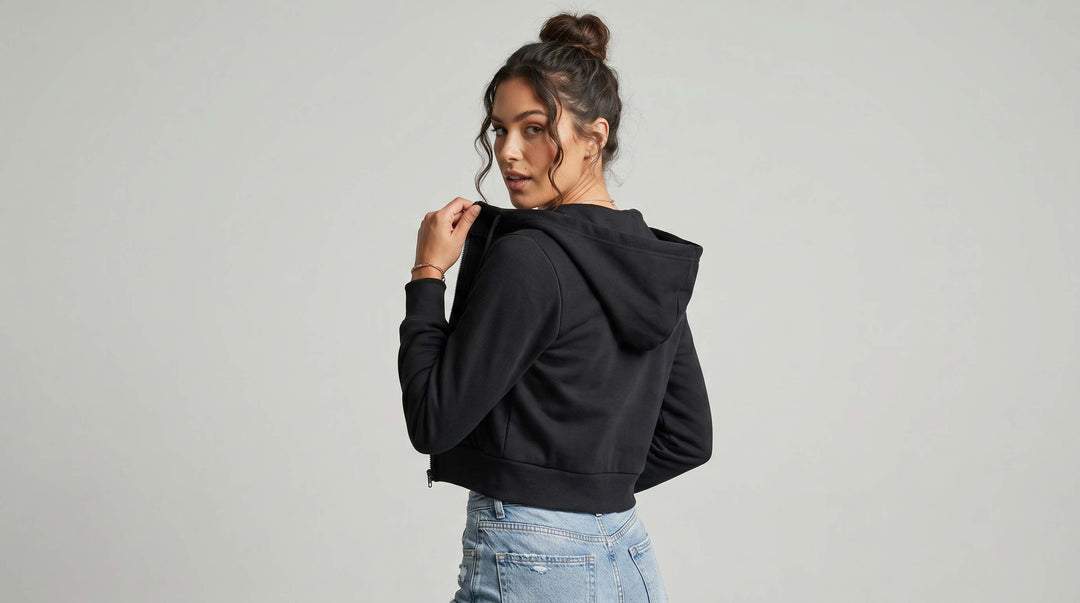 Soft-Luxe™ Scuba Full Zip Crop Hoodie
