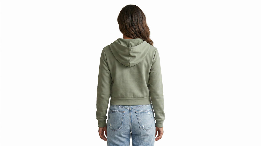 Soft-Luxe™ Scuba Full Zip Crop Hoodie
