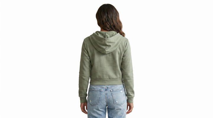 Soft-Luxe™ Scuba Full Zip Crop Hoodie