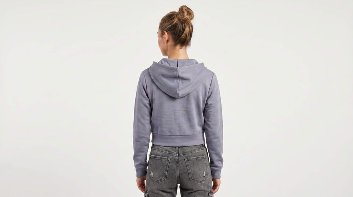 Soft-Luxe™ Scuba Full Zip Crop Hoodie
