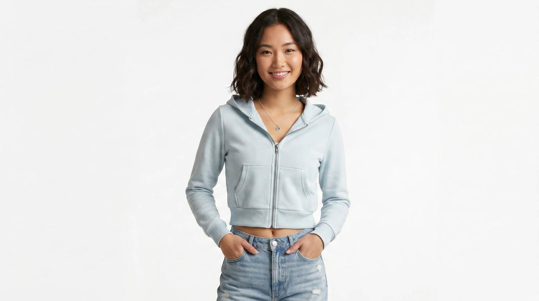 Soft-Luxe™ Scuba Full Zip Crop Hoodie